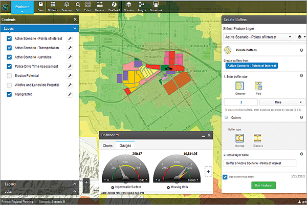 ArcGIS GeoPlanner for ArcGIS Screenshot