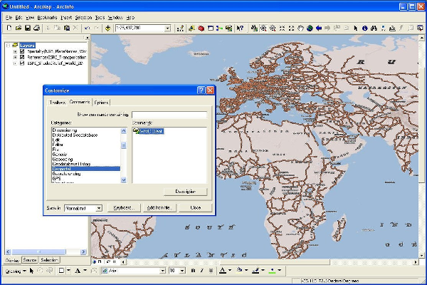 WMC Client for ArcGIS - Extension Screenshot